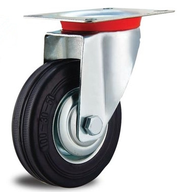 8'' Swivel Wheels Hand Trolley Wheels Heavy Duty Wheels For Cart 200kg