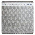 100 Nylon Swiss Voile Chantilly Lace , Customized French Lace Fabric