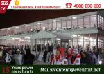 Waterproof Advertising Double Decker Tent 25m With ABS Wall Clear Window