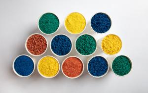 Quality Dust Free Red Green Wet Pour PGE Flooring Granules wholesale