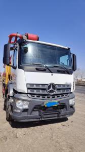 Quality 61.1m Vertical Reach Semi-Dry Shotcrete Concrete Pump Truck Installed in Mercedes Truck wholesale