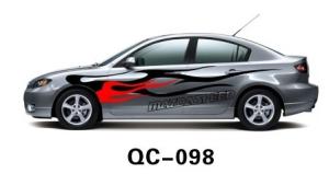 Quality Reflective Car Body Sticker QC-098E / Water Proof Car Body Sticker wholesale