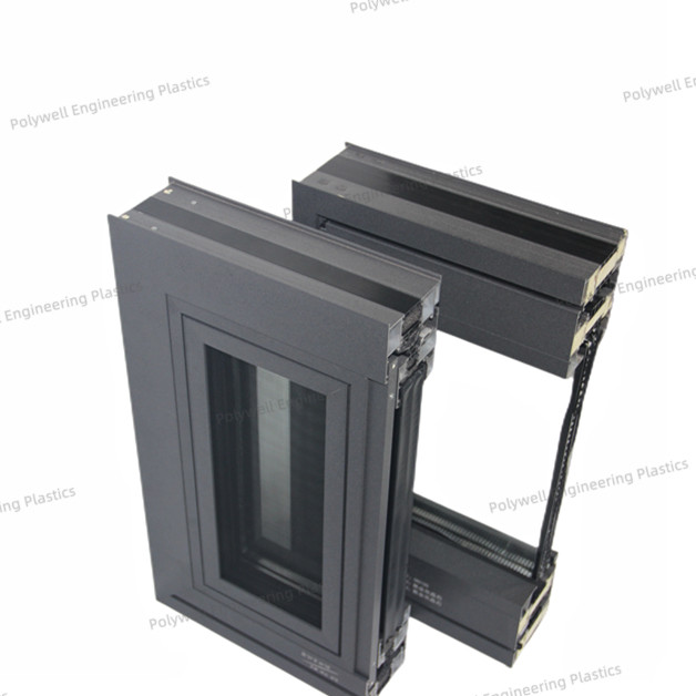 Highly Toughened Aluminum Sliding Window With Polyamide Extrusion Heat Insulation Strip