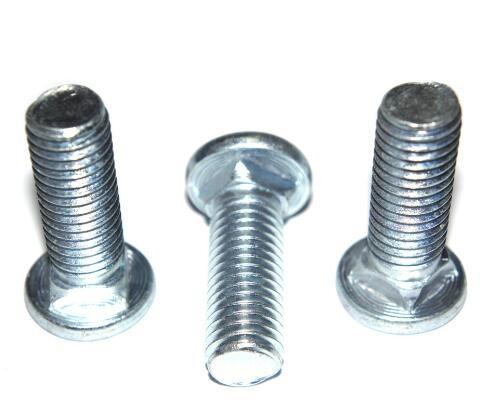Mild Steel Round Head Bolt DIN603 Zinc Plate Surface M3x20 Size For Machinery