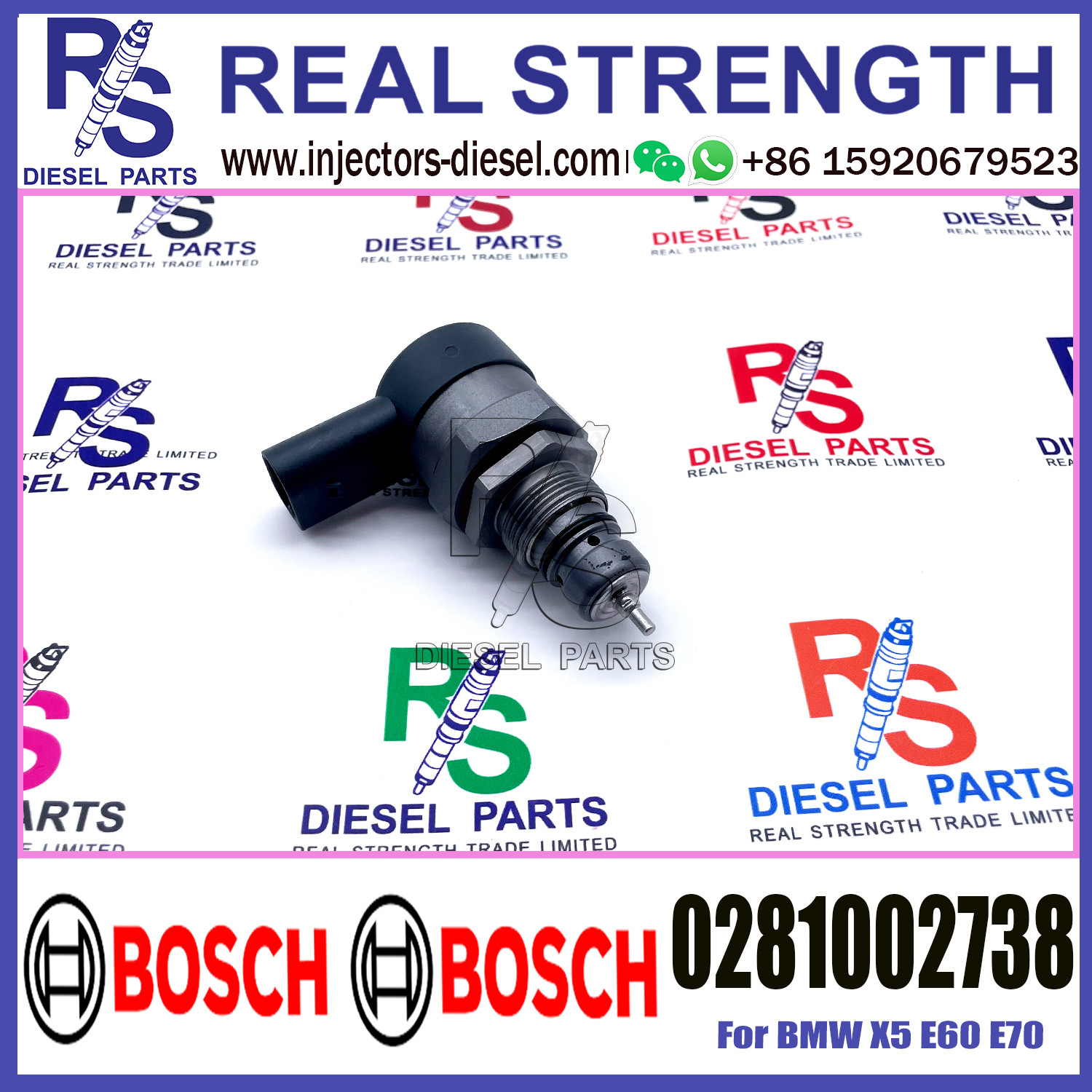 BOSCH Control Valve DRV Regulator Solenoid 0281002738 for BMW X5 E60 E70