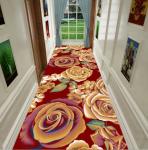 Polyester Fiber Custom Commercial Rugs Entrance Corridor Stairway Hotel Mat