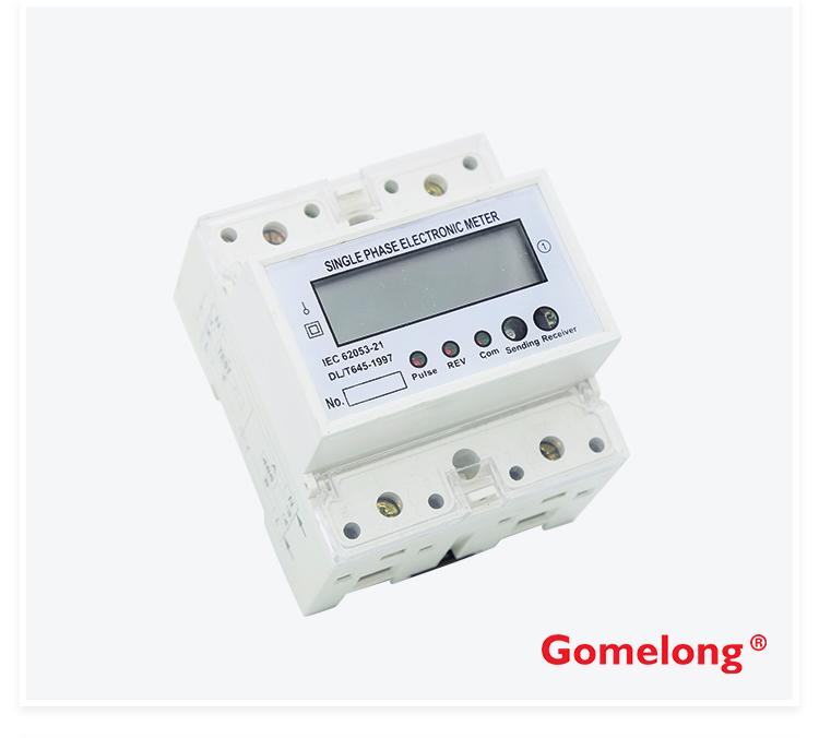High Quality Gomelong Single Phase Din Rail Type Modbus Rs485 Wireless Smart Energy Meter