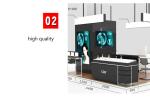 Fashionable Cosmetic Store Furniture Kiosk Customized Non Toxic Material