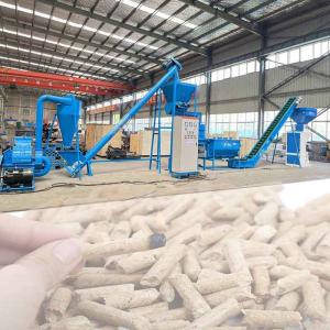 Quality Stove Burner Biomass Pellet Production Line 6mm Wood Pellet Manufacturing Plant wholesale