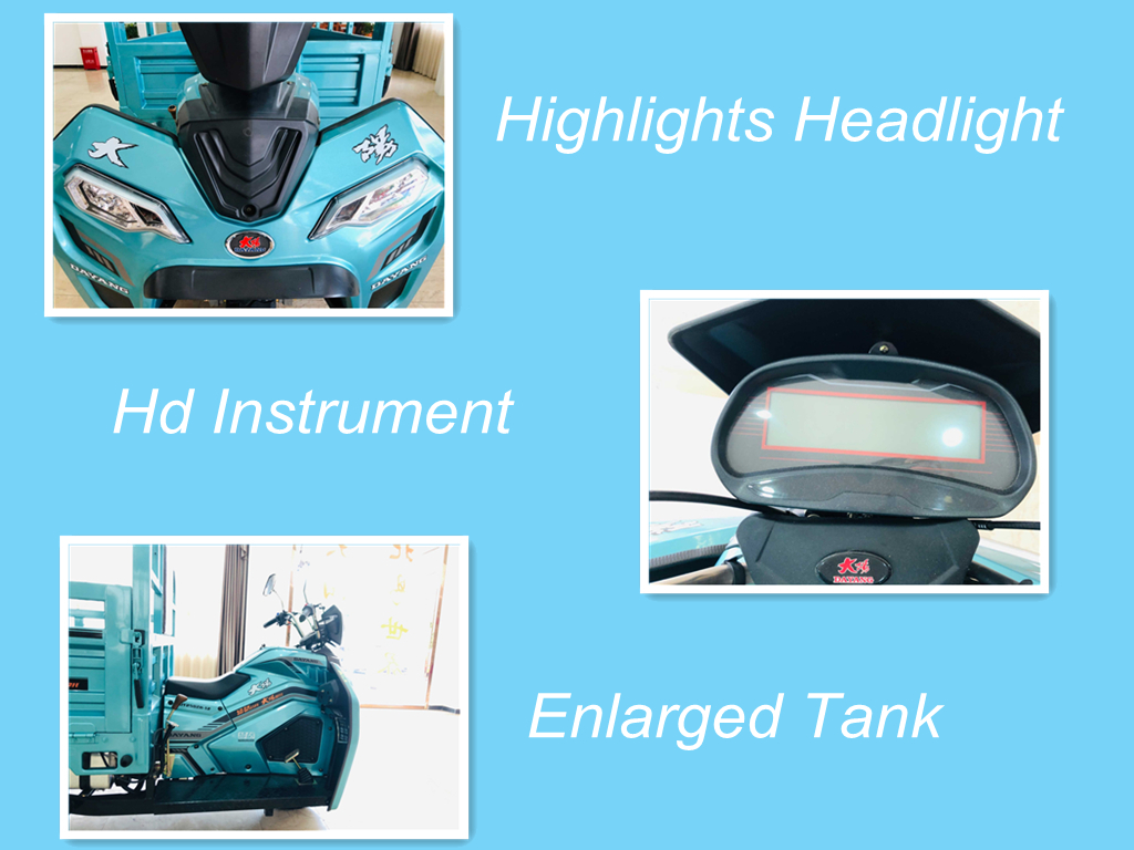 250CC Motorized Cargo Tricycle with 3 Wheel Motorcycle Trike Gasoline from Chinese