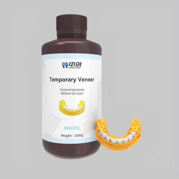 3D Printed Temporary Veneers for Hard Tissue Surfaces Water Absorption Rate 0.5