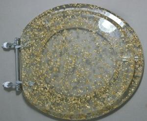 Quality Gold polyresin toilet seat wholesale
