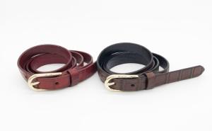Quality Genuine Crocodile Leather Belt , Womens Decorative Belts 1.8cm Width wholesale