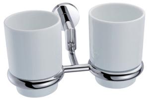 Quality Double Ring Tumbler Holder Bathroom Hardware Sets / CE Bathroom Fittings wholesale