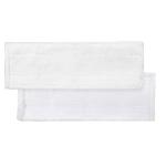 Universal White 13.5 Inch Length Steam Mop Washable Pads