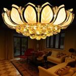 Lotus Flower unique crystal ceiling light for sitting room Bedroom Decorative