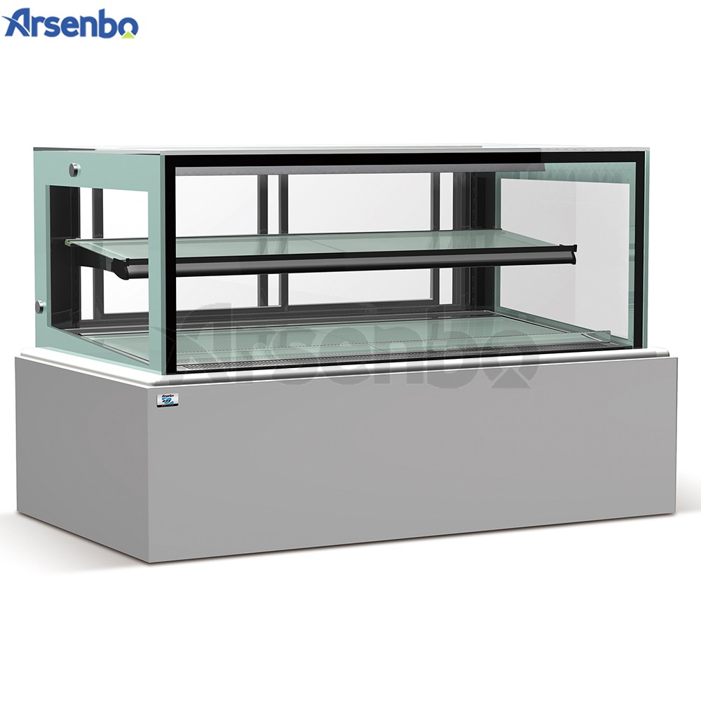 Stainless Steel 768W Dessert Display Fridge , Multipurpose Cake Showcase Refrigerator