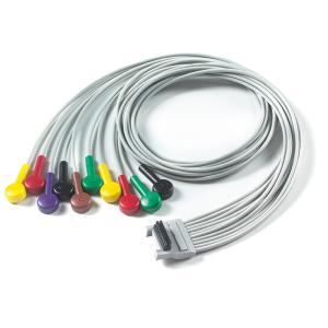 Quality Mortara Holter ECG Cable , Mortara H3+ 10 Lead ECG Cable wholesale