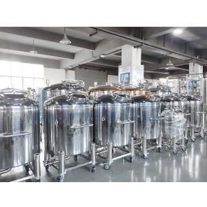Quality LIANHE Food Grade Stainless Steel Storage Tank Moveable For Cosmetic Mixing wholesale