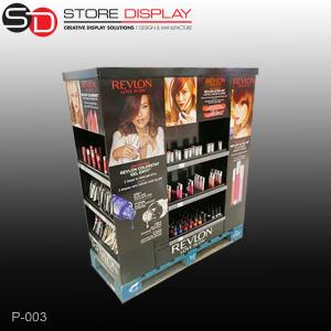 Quality 4 sided Pallet assembly cosmetic display wholesale