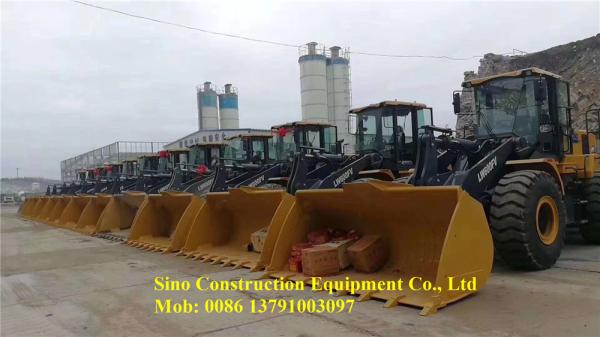 6 Ton Construction Wheel Loader LW600FV With Bucket Volume 4.5m3 Unloading