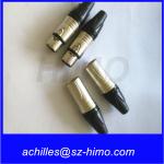 male and female 3pin XLR cable Neutrik connector