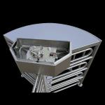 Height 1000mm Electronic Half Height Turnstile Gates OEM ODM