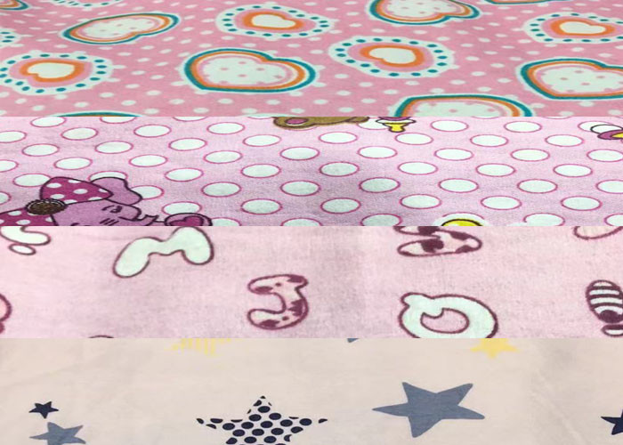 Textile Printing Home Textile Fabric Cotton Reactive Print Flannel Fabric For Baby