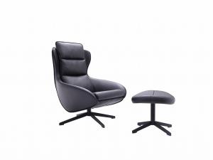 Quality Steel Frame Leisure Armchair Black Comfortable Accent Chairs ODM wholesale