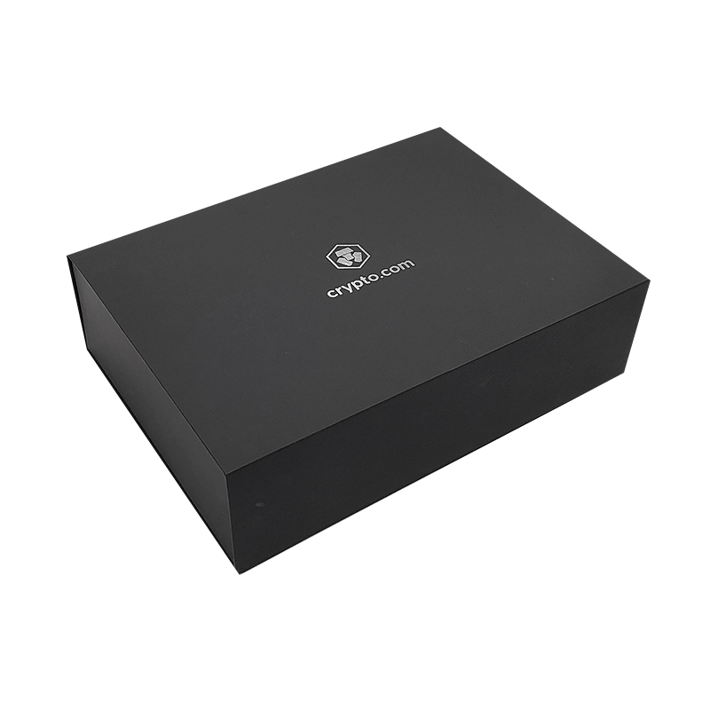 Custom Logo Black Paper Magnetic Closure Foldable Gift Box Hot Foil/UV/Varnish Finish
