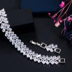 Fashion Bracelet Bangle for Women Captivate Bar Slider Brilliant CZ Rose Gold