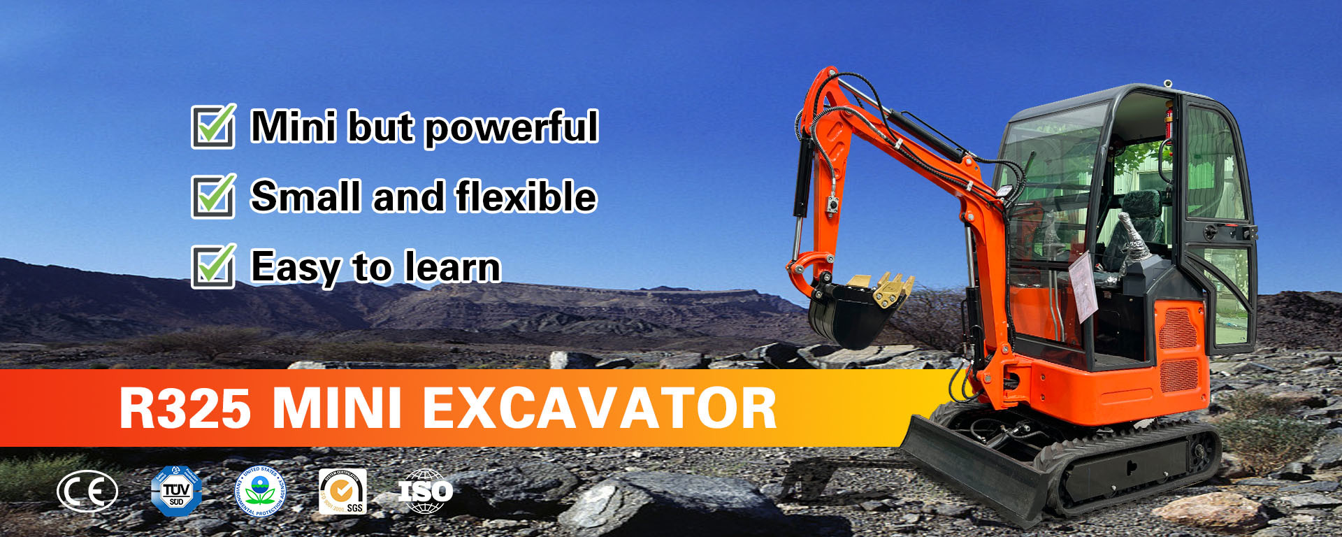 Small Flexible Electric Micro Digger 2000kg Small Digger Machine