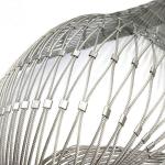 Stainless Steel Wire Rope Mesh 100*100mm Green Plant Climbing Trellis Wall Mesh