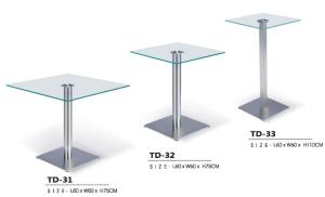 Quality Modern bar square glass coffee table furniture wholesale