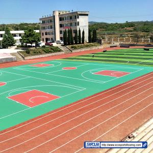 Quality Antimicrobial All Weather Track Surface Mixed Basketball Court wholesale