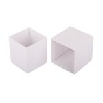 2mm Square Scented Candle Packaging Box White Art Paper Embossing