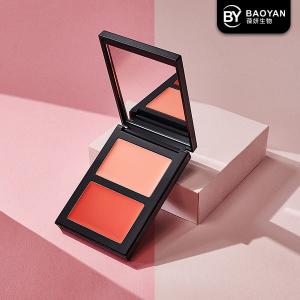 Quality 2 Color Face Makeup Blusher , All Skin Apply Double Waterproof Blusher wholesale