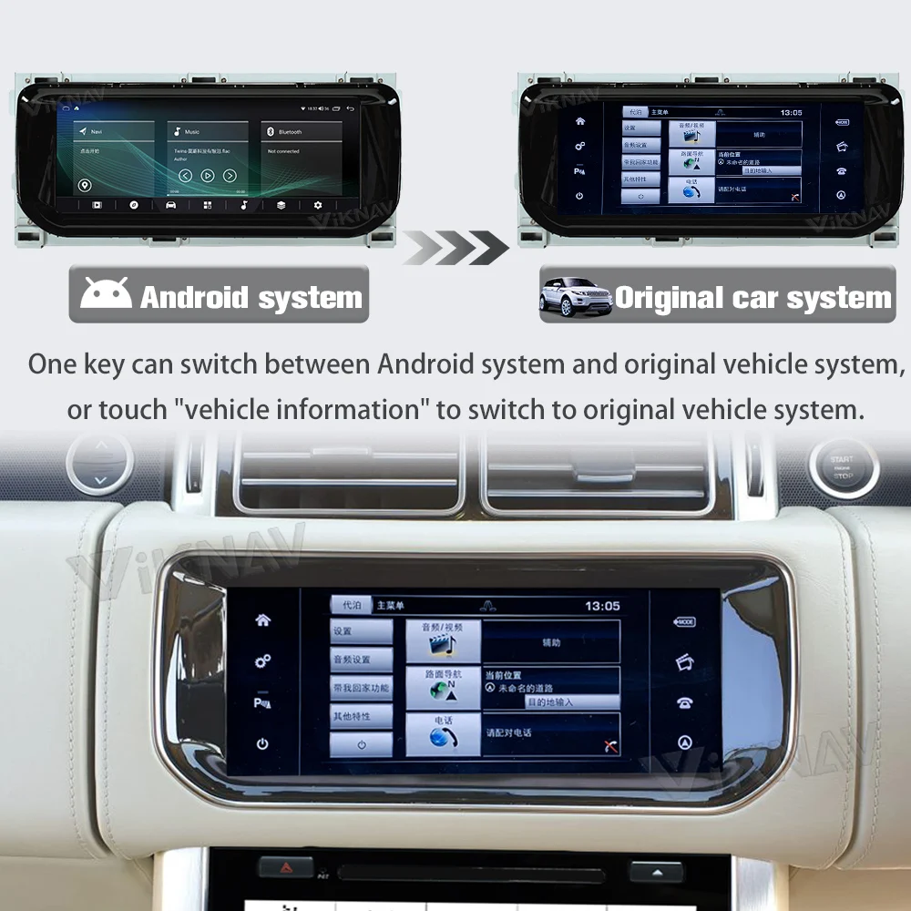 10.25 inch Car Radio For Land Rover Vogue L405 2013-2017 Touch Screen GPS Navigation Multimedia Player AC screen