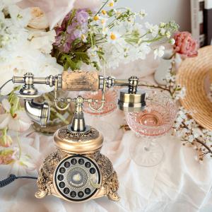 Quality Antique Connectivity Guest Book Phone 10hr Battery Audio Guest Book Wedding Phone wholesale