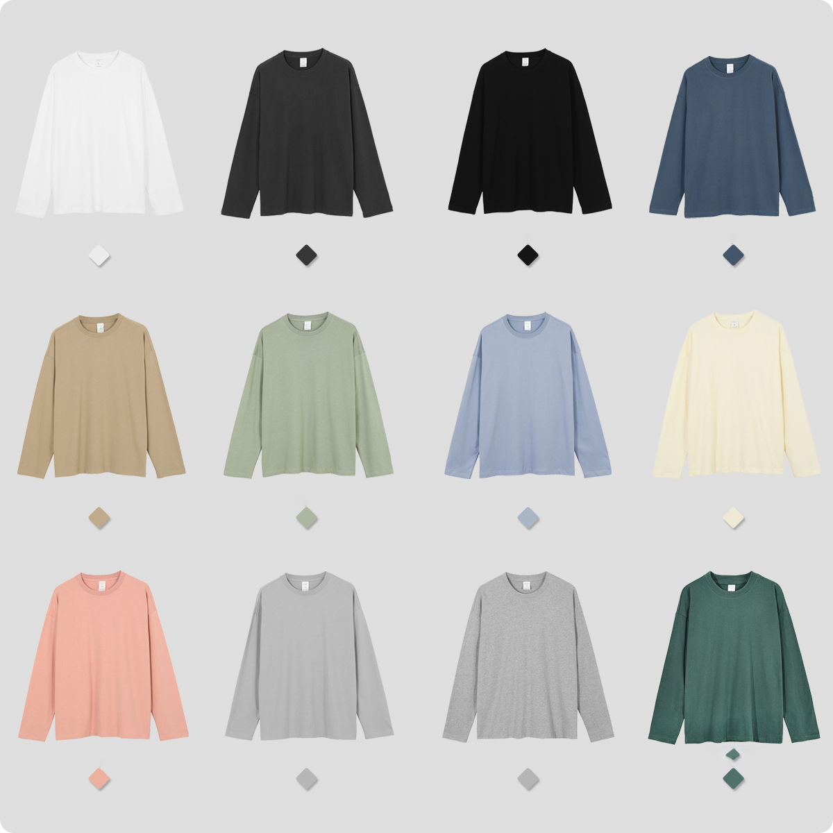 Plus Size Heavyweight Cotton Hoodie Crewneck Sweatshirt For Men