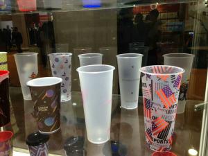 Quality 500ML Promotional Plastic Cup / Plastic Mug Dia 90 * Height 177mm Size wholesale