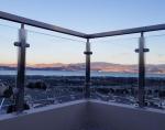 304 Stainless Steel 850mm Handrail Glass Balustrade Square Pipe 1mm