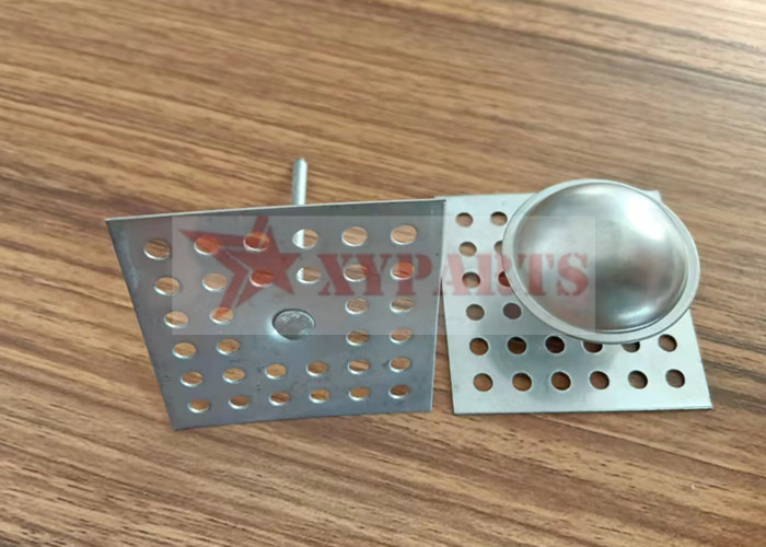 HVAC Hardware Accessories Perforated Base Insulation Pin For Internal Or External Wall