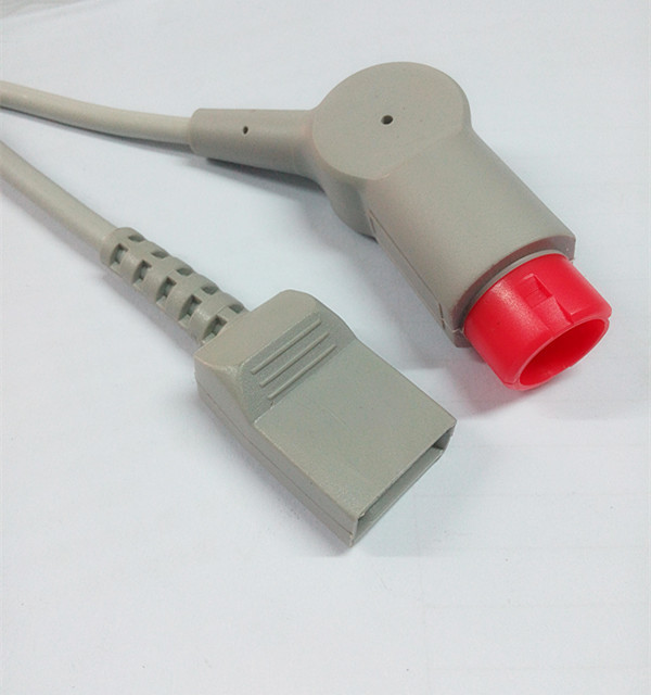 TPU HP Invasive Blood Pressure Cable Round 12 Pin Long Service Life