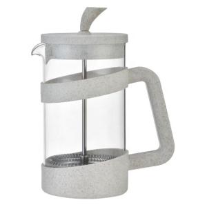 Quality Eco Friendly Material Wheat Straw Model High Temperature Resistant Borosilicate Glass 350ml Environmental French Press wholesale