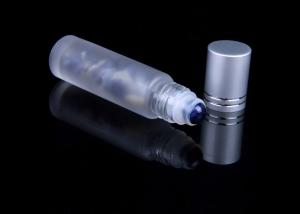 Quality 10ml Perfume Refillable Rollerball Container Natural Semiprecious Stones Gemstone wholesale