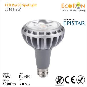 Quality Super spotlight 2500lm e27 par30 28w led tracklight wholesale