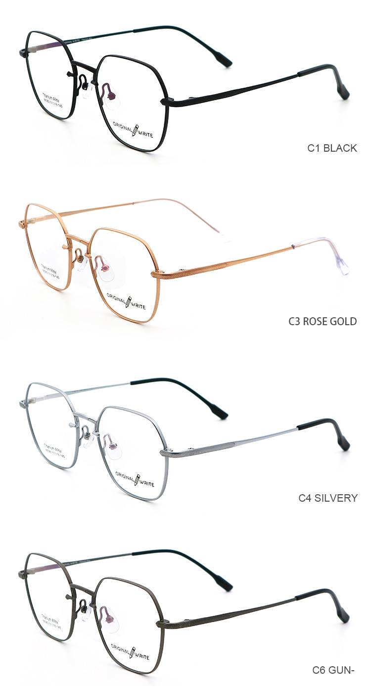 Cheap And Fine IP Plating B Titanium Frame Men Women Glasses 66363