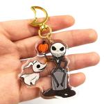 ROHS Certificate Acrylic Cute Cartoon Keychain No Deformation 20g-25g