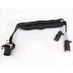 Plastic Waterproof 24v Coiled Wire Cable Lightweight With Smooth Surface